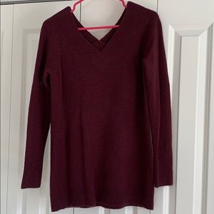 Maroon LOFT sweater